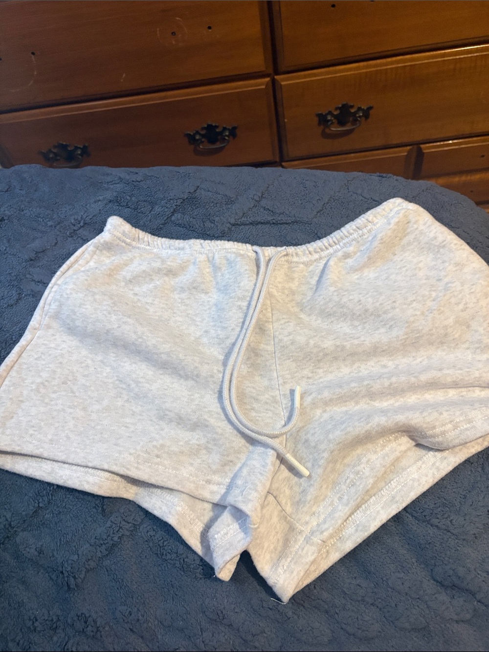 T.J.Maxx Light Gray Athletic Lounge Shorts with Drawstring